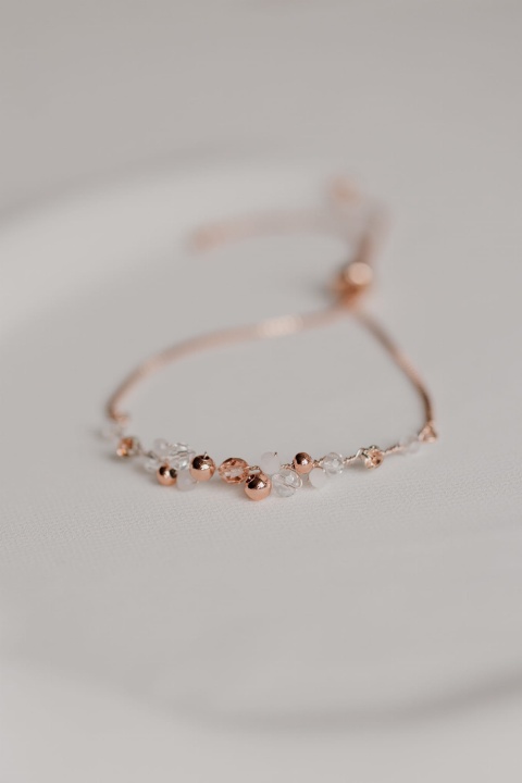 bransoletka ślubna różowe złoto rose gold