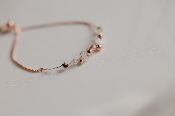 bransoletka ślubna różowe złoto rose gold