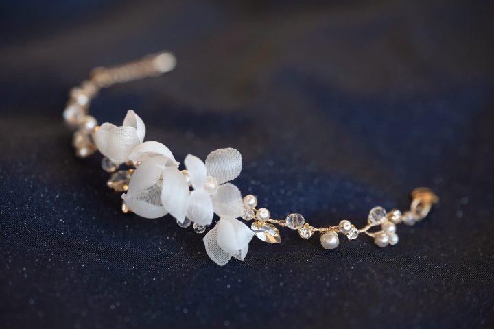 bransoletka ślubna z perłami