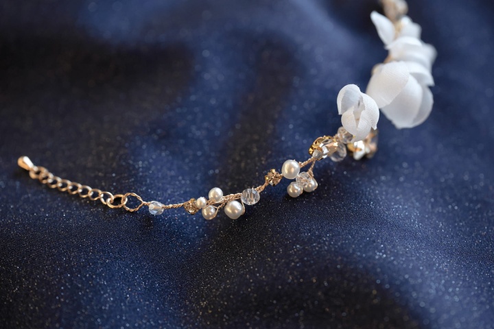 bransoletka ślubna z perłami