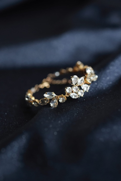 bransoletka ślubna z cyrkoniami