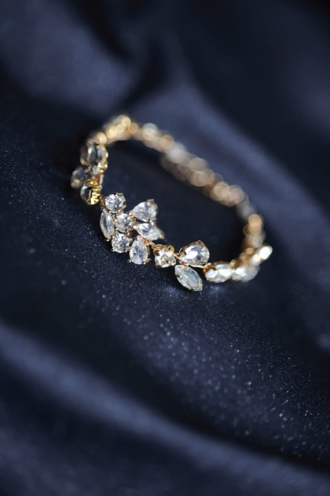 bransoletka ślubna z cyrkoniami