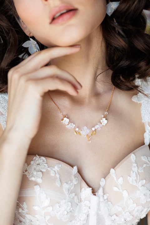 Naszyjnik ślubny złoty