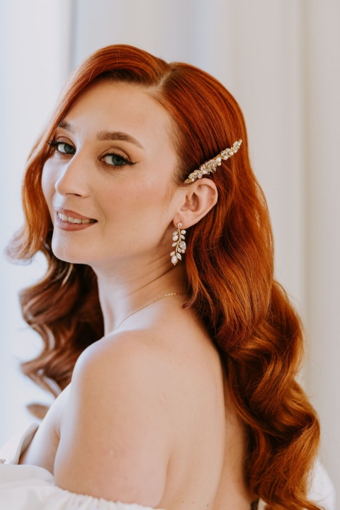 grzebyk do włosów z cyrkoniami