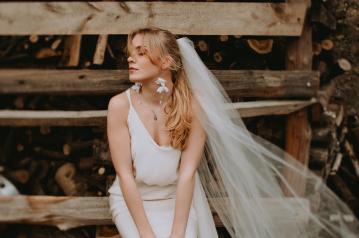 kolczyki ślubne boho