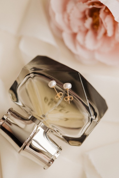 kolczyki sztyfty perła