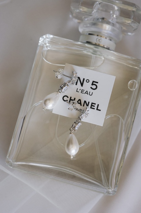 kwiatowe kolczyki ślub srebrne z perłą