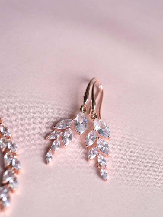 rose gold biżuteria ślubna