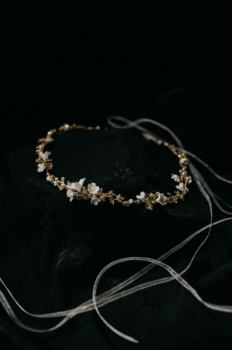 opaska ślubna do włosów