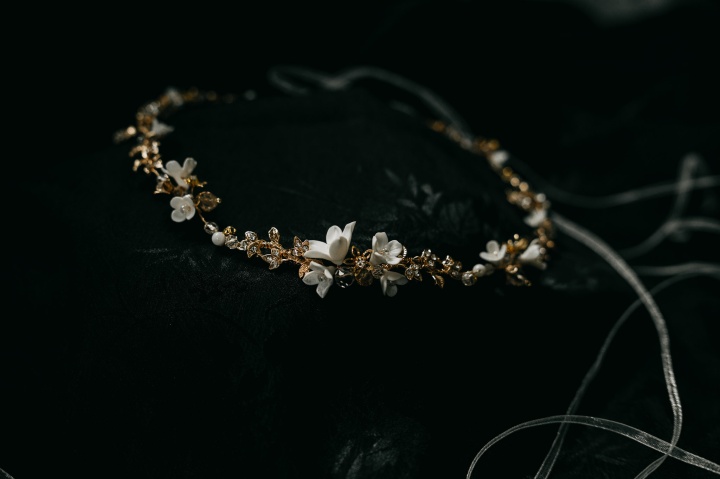 opaska ślubna do włosów
