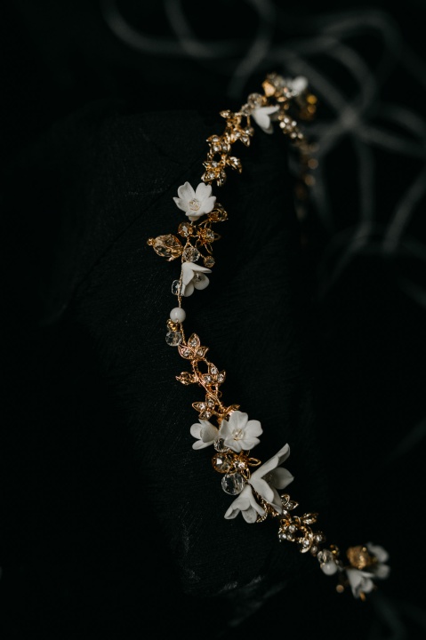 opaska ślubna do włosów