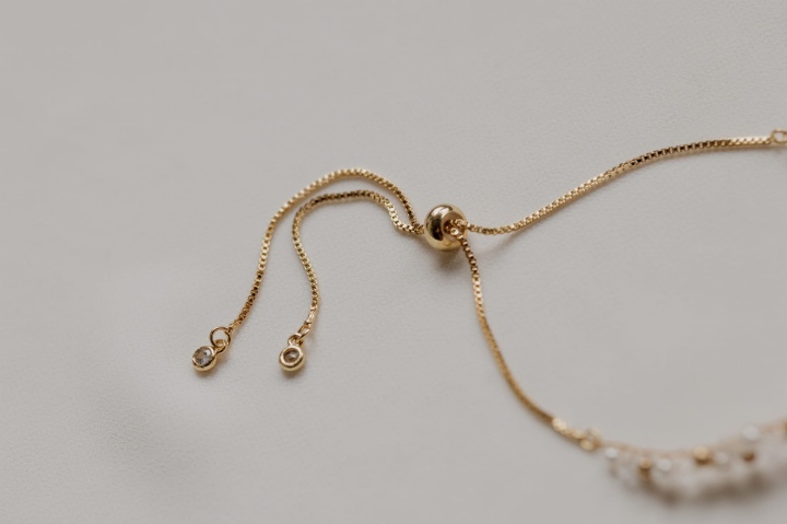 bransoletka złota z perłami ślub Fabia - A dream twig